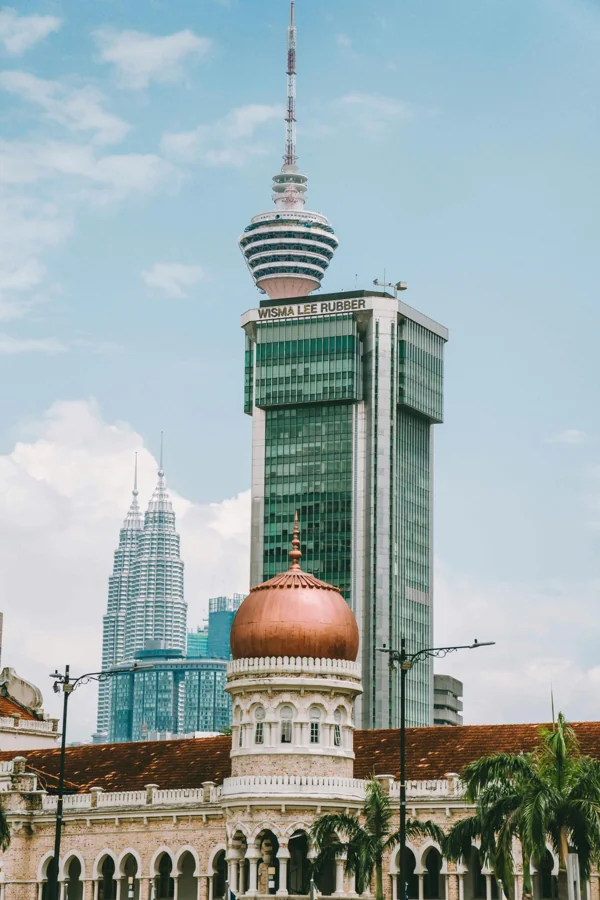 Kuala Lumpur cityscape with Petronas Twin Towers and modern skyline